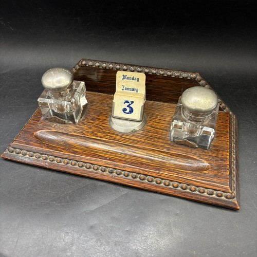 Antique desk stand two ink - antique,