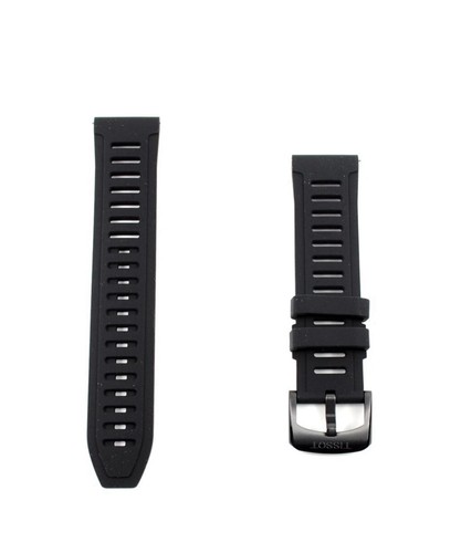 Black silicone strap tissot - silicone,