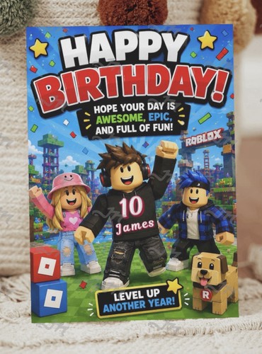 Roblox personalised birthday - personalised,