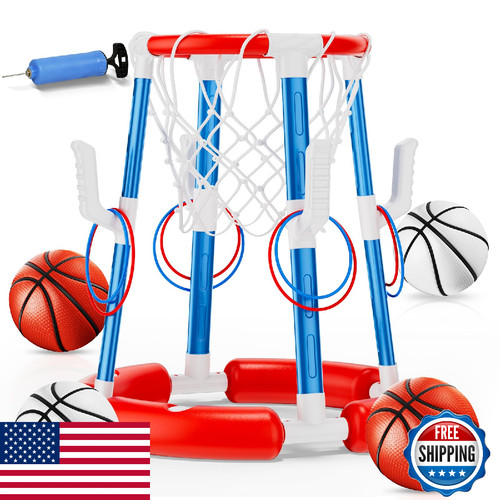 Pool basketball hoop floating - pool,