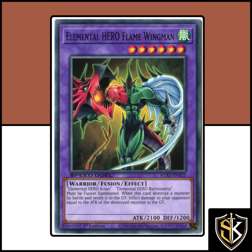 Elemental hero flame wingman - wingman,