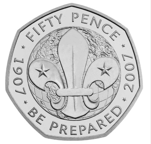 50p coin the centenary - coin:, of