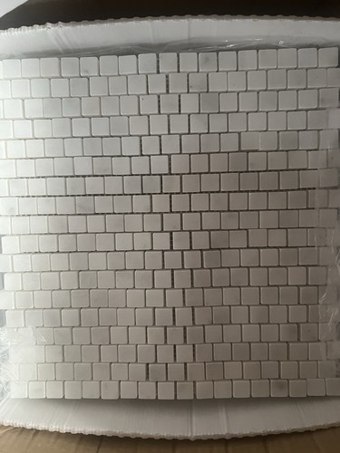Genuine white marble - marble, mosaic