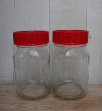 1 Litre Kilner Jar x2. Ravenshead -RED - Screw Top