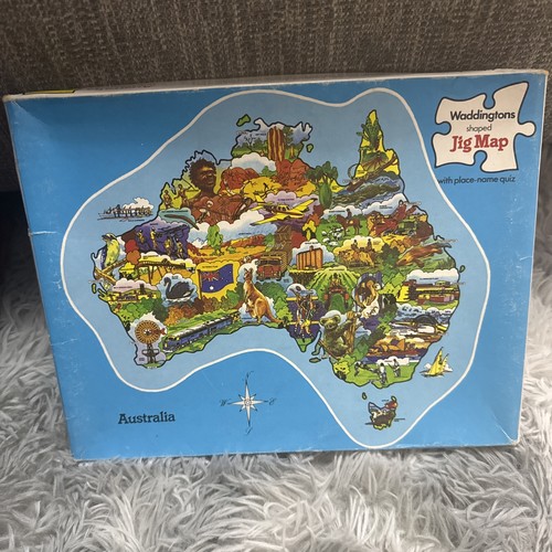 Vintage waddingtons map - vintage,