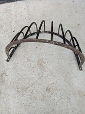 Vintage / antique cast iron hay rack in semi circular shape. Ideal window box