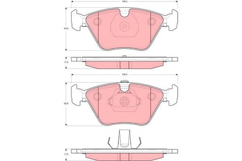New brake pad set disc - new,