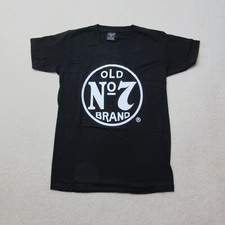 Jack Daniels T-Shirt Womens Small Black Old No 7 Short Sleeve Cotton Casual NWOT