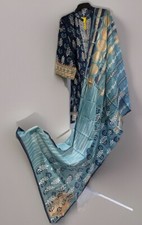 Gul Ahmed/IDEAS 2Pcs Digital Print Cambric Stitched Kameez And Dopatta,XL