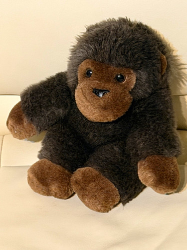 Brown plush gorilla ape - plush,