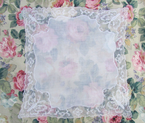 Antique vintage handkerchief - vintage,
