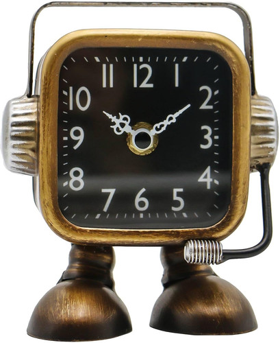 Retro steampunk clock robot - retro, clock,robot