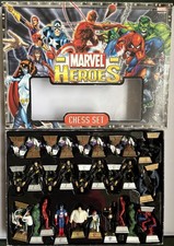 Marvel Heroes Chess Set [2003] - Wolverine Spiderman Hulk Venom - COMPLETE