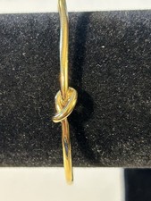 Stella and Dot Gold Toned Open Knotted Cuff Bracelet