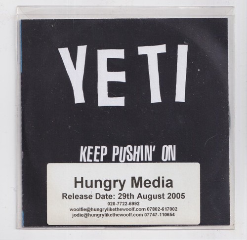 Yeti keep pushin on - keep, pushin'