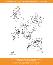 YAMAHA Footrest, Rear 2