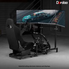 Dardoo Racing Simulator Cockpit with Triple Monitor Stand Fit Logitech G923