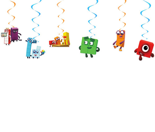 Numberblocks hanging swirls - numberblocks,