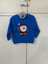 Christmas Next Baby Jumper Age 9-12 Months Blue BNWT RRP £10.00