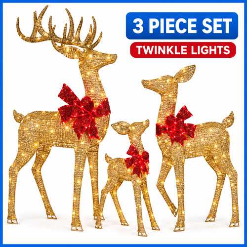 Piece light deer family - up,