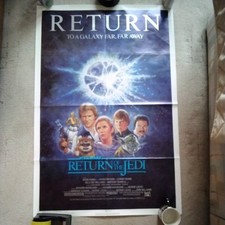 Star Wars Return of The Jedi Original One Sheet Large 1985 Re-release VGC Poster