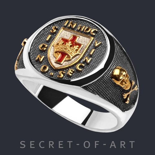Knights templar ring - templar, masonic