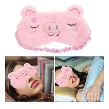 2 Pcs Pink Pig Eye Mask Percy Eyelash Plush Sleeping Boy Baby Miss