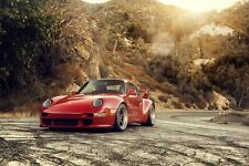 RED PORSCHE 933 SPORTS CAR CANVAS WALL ART DECOR 20 X 30 INCH  