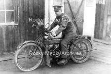 Pfd-92 British Army Occupation, The Rhine, Soldier On Motor Bike, Cologne. Photo