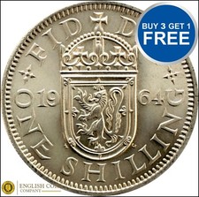 Scottish Shillings !!! ANY YEAR !!! Elizabeth 2nd 1953 to 1966 !!! FREE POST !!!