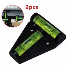 2x Spirit Level Caravan RV Bubble Leveler Camper Car Trailer T-type Boat Black