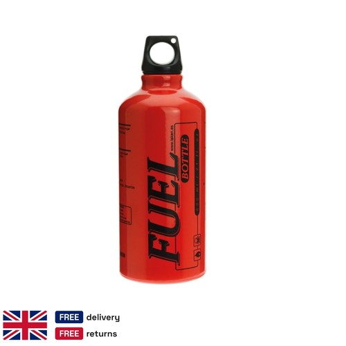 Red aluminium fuel bottle - aluminium,
