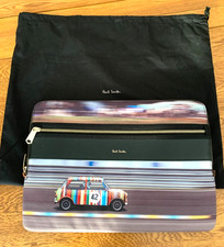 PAUL SMITH LONDON MINI CAR DESIGN LAP TOP BAG WITH DUST COVER