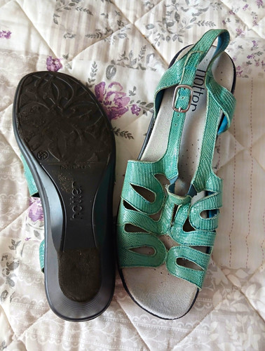Hotter women green leather - green,