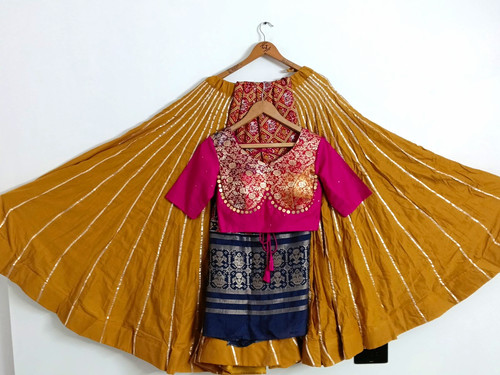 Mustard yellow gota - yellow,