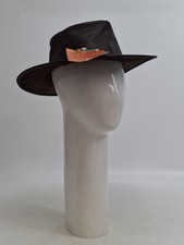 Kakadu Traders Mens Hat Leather Australian Bush Hat Brown Leather Size M