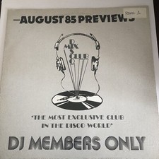DISCO MIX CLUB DMC AUGUST 85 PREVIEWS DISCO MIX CLUB DJ'S ONLY