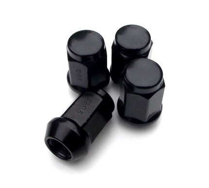 Black wheel nuts lugs fit - nuts,