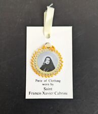 Holy Christian Religious Relic Saint Frances Xavier Cabrini Piece of Clothing