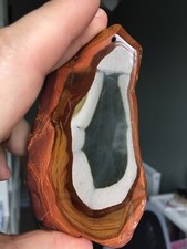 Large Agate Slab With Drill