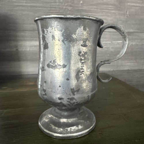 Antique tulip pint pewter - tulip,