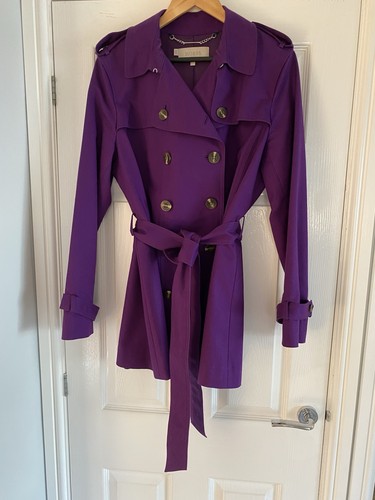 Hobbs purple raincoat size - purple, 16