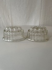 2 Vintage Jelly Moulds Pressed