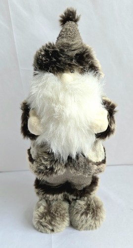 Brown furry standing santa - brown,, furry,