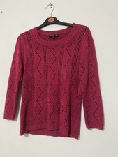 Stephen burgundy knit jumper - y,