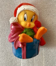 Tweety Pie Christmas PVC Figure 1999 Looney Tunes Warner Bros