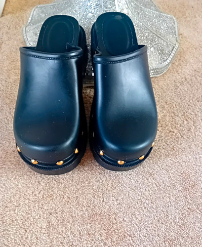 Bershka black studded slip - studded, on