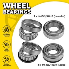 4 Set TRAILER WHEEL BEARINGS 44643 & 44643L 44643/44610 - JETSKI BIKE ATV QUAD