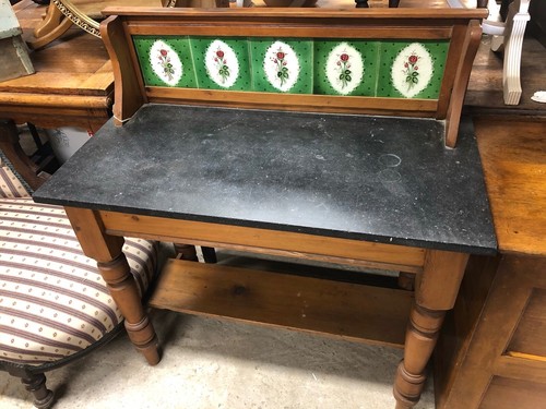 Antique marble and pine - marble,