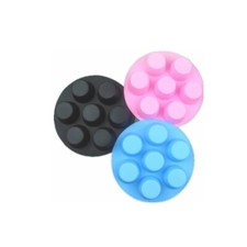 1PC 7 Cup Silicone Large Bun Muffin Non Stick Tin Tray Baking Pudding Mold